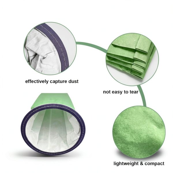 Kerneed 6 Quart Vacuum Filter Bag Green-2