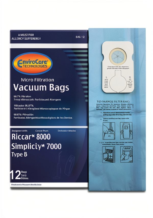 EnviroCare Micro Filtration Vacuum Bags Replacement Riccar-0