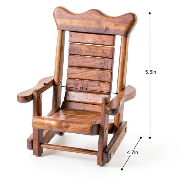 Lilacooqinn Wooden Phone Holder Rustic Design-2