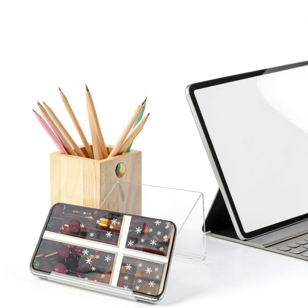 SEWACC Acrylic Phone Stand for Desk Office-7