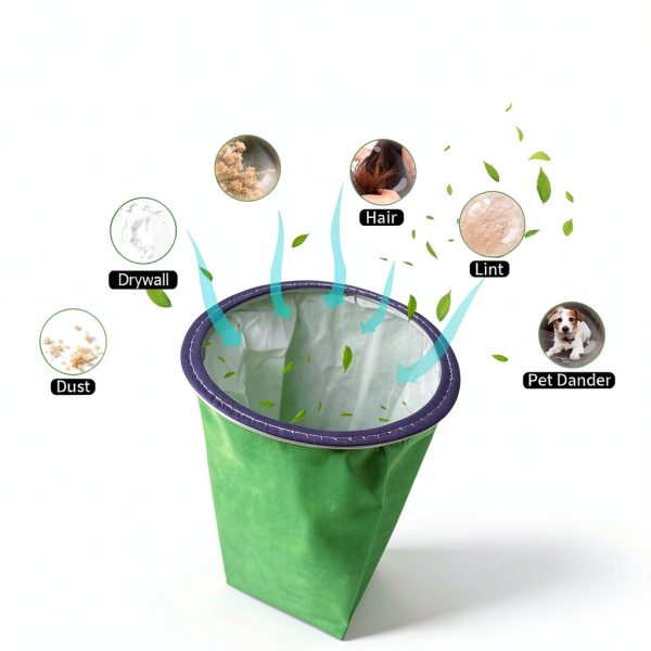 Kerneed 6 Quart Vacuum Filter Bag Green-3