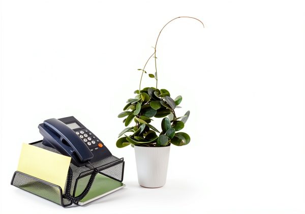 Telephone Stand by 1InTheOffice Office Product Black Paper-2