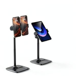 Dual Phone Stand KZSAORN Metal Base Adjustable Desk-0