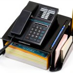 Telephone Stand Officemate Black Plastic Ergo-0
