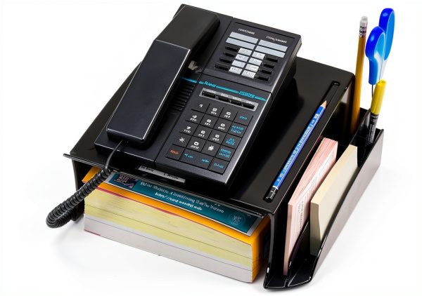 Telephone Stand Officemate Black Plastic Ergo-0