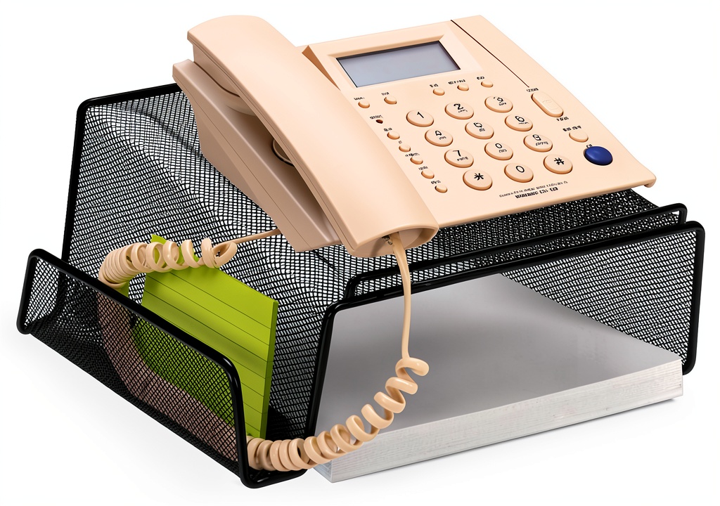 Telephone Stand by 1InTheOffice on a wooden desk