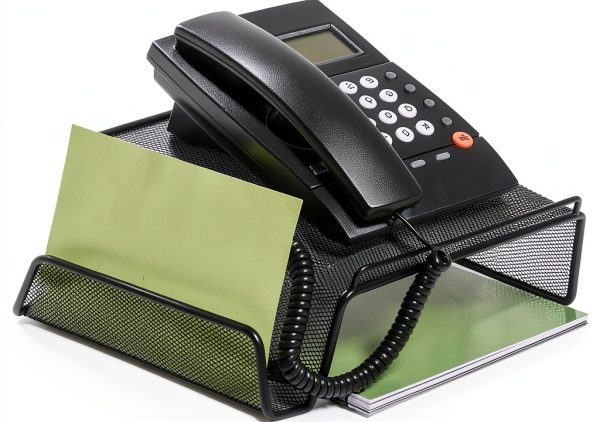Telephone Stand by 1InTheOffice Office Product Black Paper-1