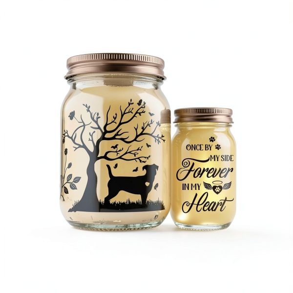 Mason Jar Night Light – Pawfect Borosilicate LED Memorial-2