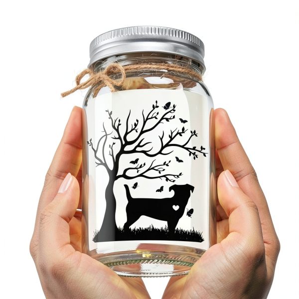 Mason Jar Night Light – Pawfect Borosilicate LED Memorial-7