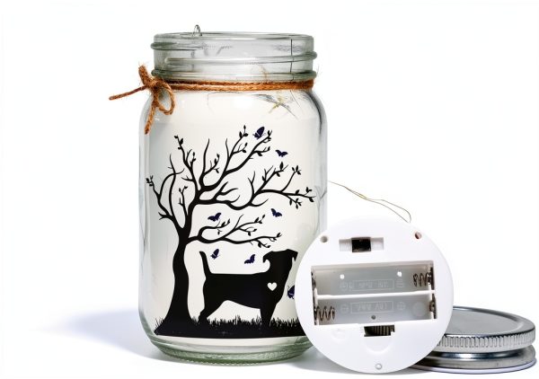 Mason Jar Night Light – Pawfect Borosilicate LED Memorial-5