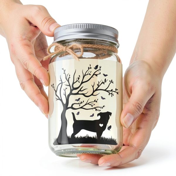Mason Jar Night Light – Pawfect Borosilicate LED Memorial-6