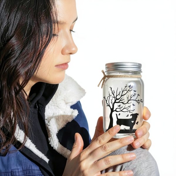 Mason Jar Night Light – Pawfect Borosilicate LED Memorial-4