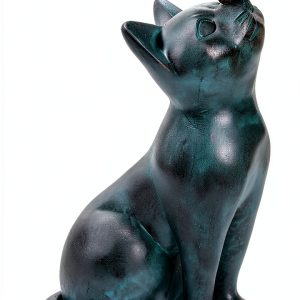 iHeartCats Cat Memorial Figurine with Butterfly 100% Poly Resin Statue-0
